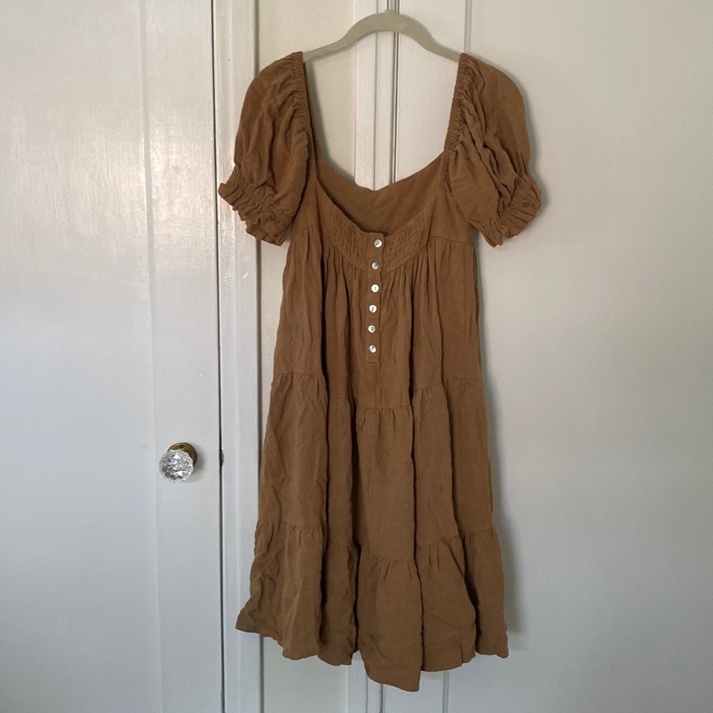 Baby doll square neck dress